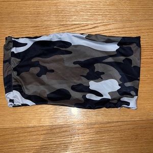 Shein Camo Bandeau, Size S